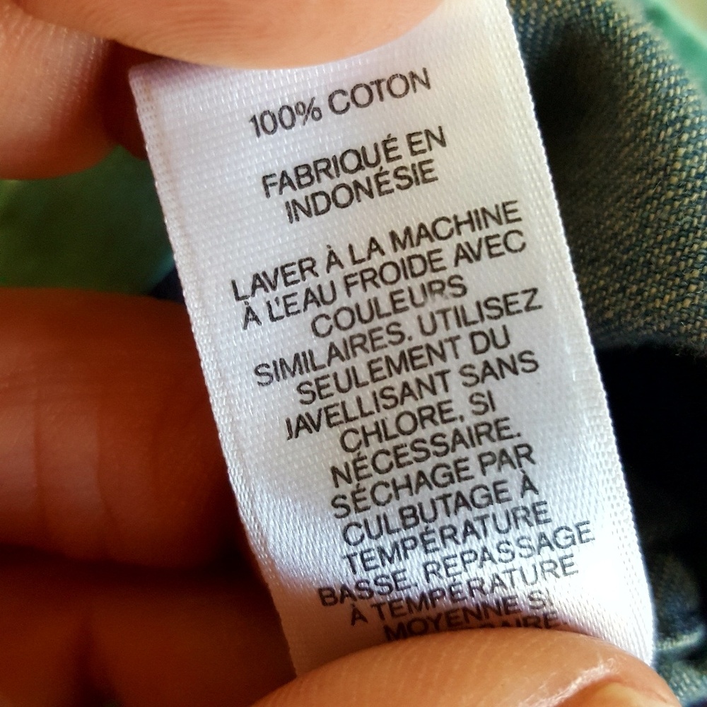 Express Multi Fabric 2 Toned Button Down 40/ M - image 5